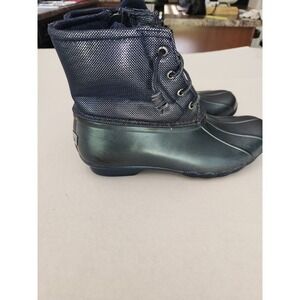 Sperry Top-Sider Womens Size 10M STS81673 Waterproof Rubber Duck Boots Navy